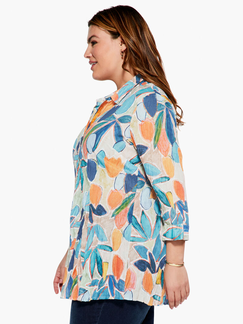 Citrus Grove Long Crinkle Shirt