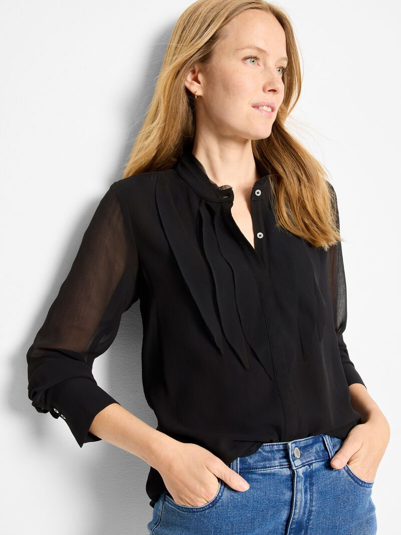 Falling Chiffon Long Sleeve Top