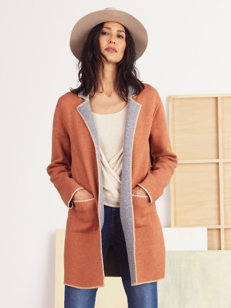 Woman Wears Cool Nights Knit Jacket image number 0
