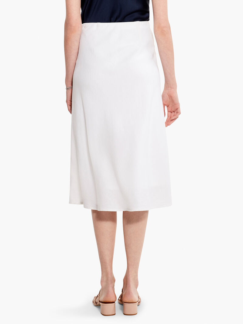 Woman Wears Rumba Linen Slip Skirt image number 3