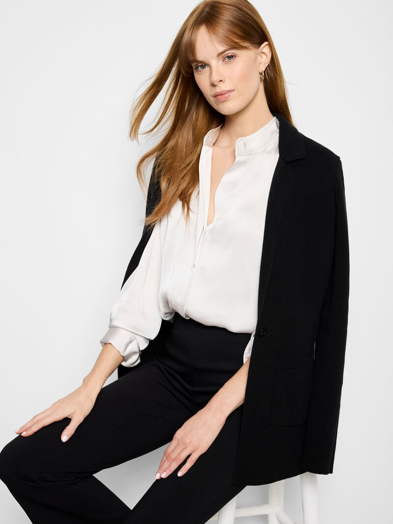 Elegant Knit Blazer