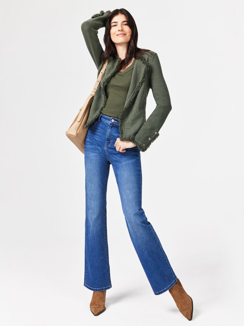 Woman Wears Fringe Mix Jacket image number 5