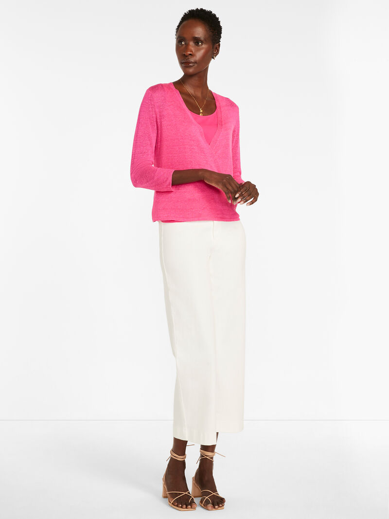 Woman Wears Lightweight 4-Way Cardigan image number 3