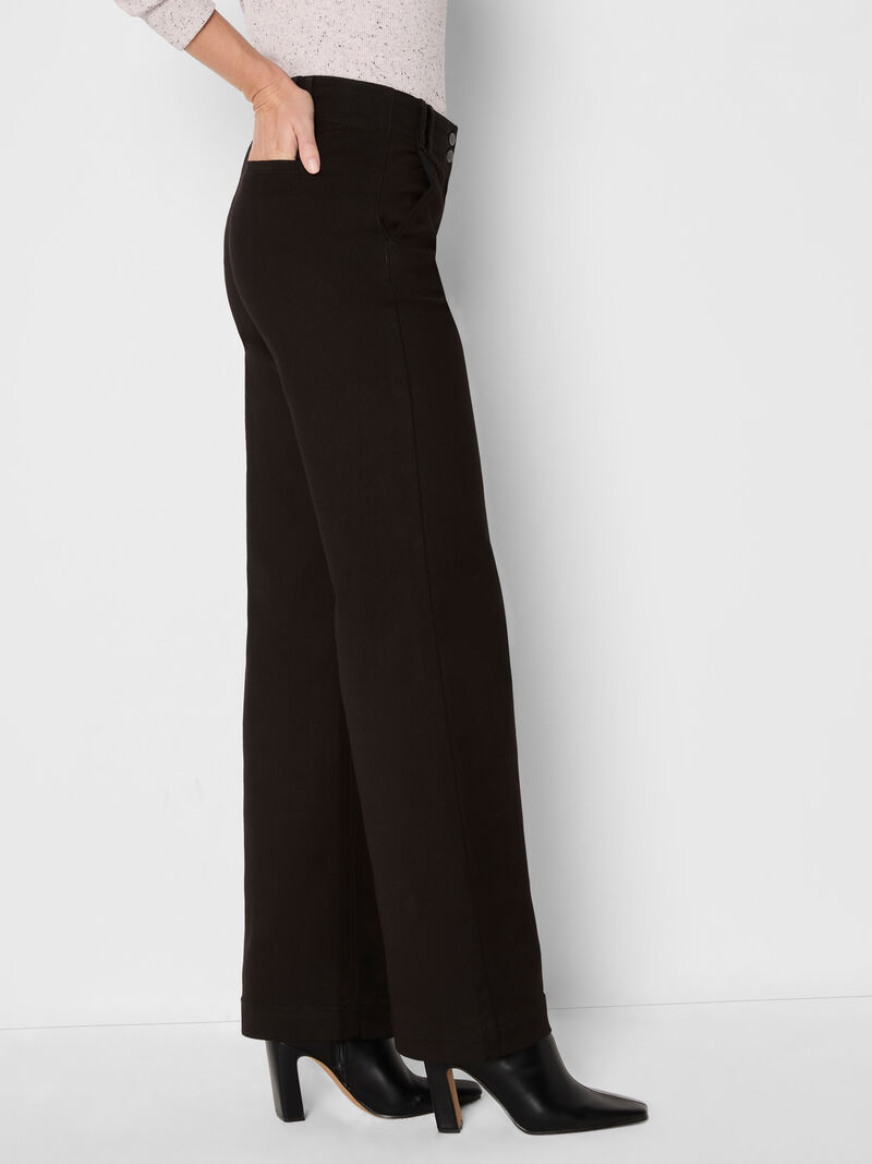 Woman Wears 31" Weekend Wide Leg Trouser Jeans image number 2