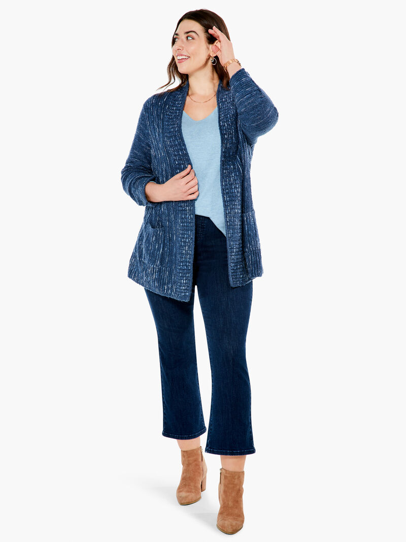 Woman Wears Cozy Nights Cardigan image number 3