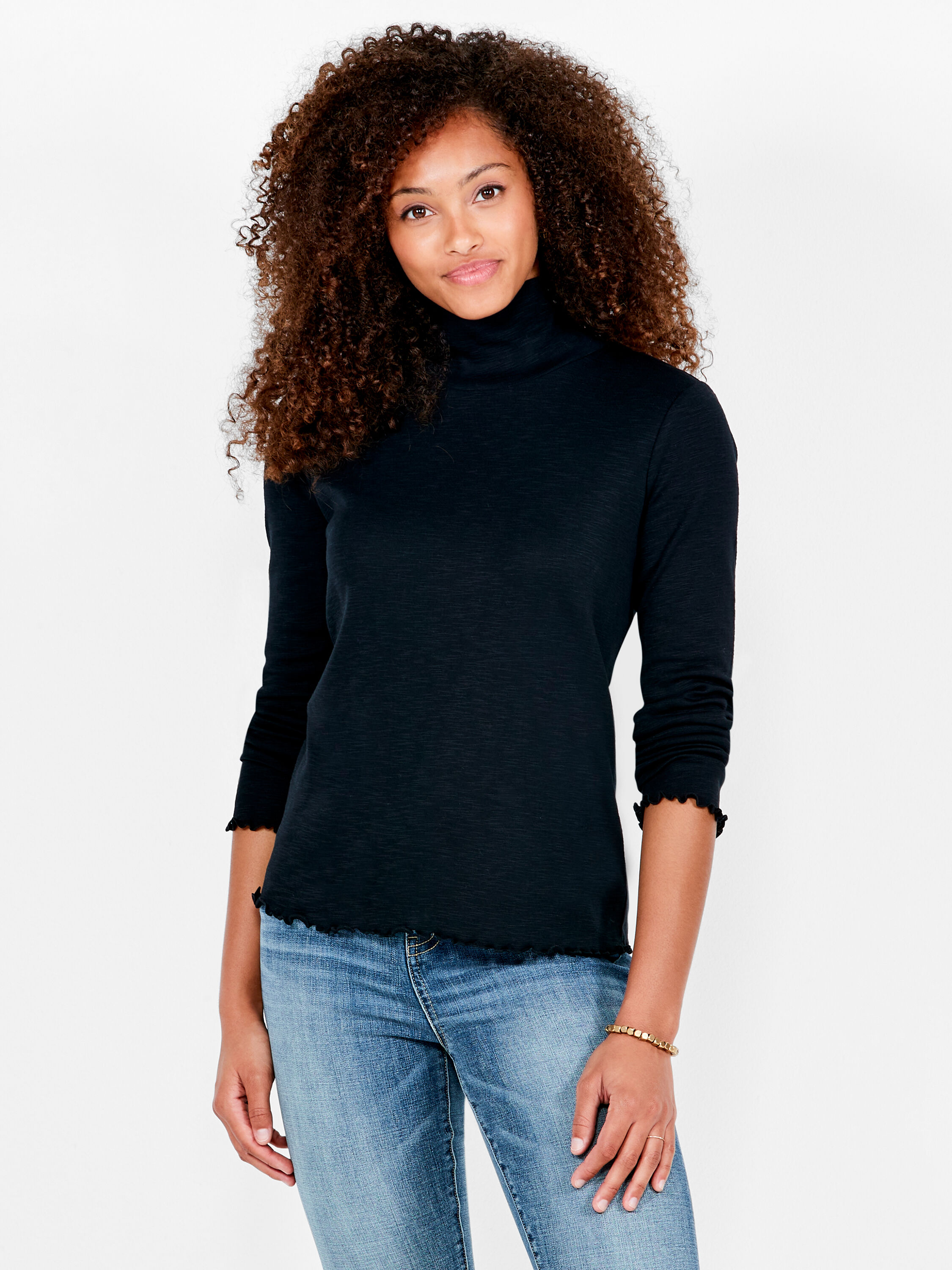 Lettuce edge hotsell turtleneck white