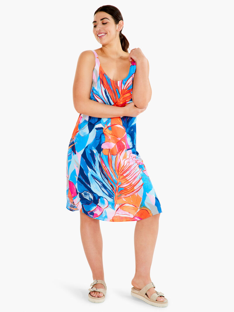 Woman Wears Tropical Mirage Dress image number 0