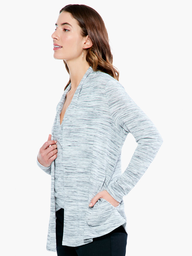 Woman Wears Spacedye Cardigan image number 1