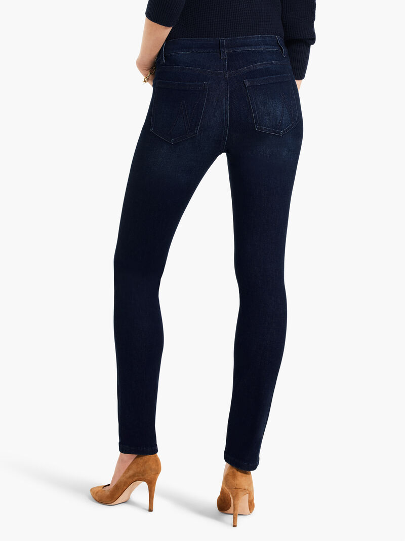 Woman Wears NZ Denim 26" Button Fly Slim Jeans image number 3