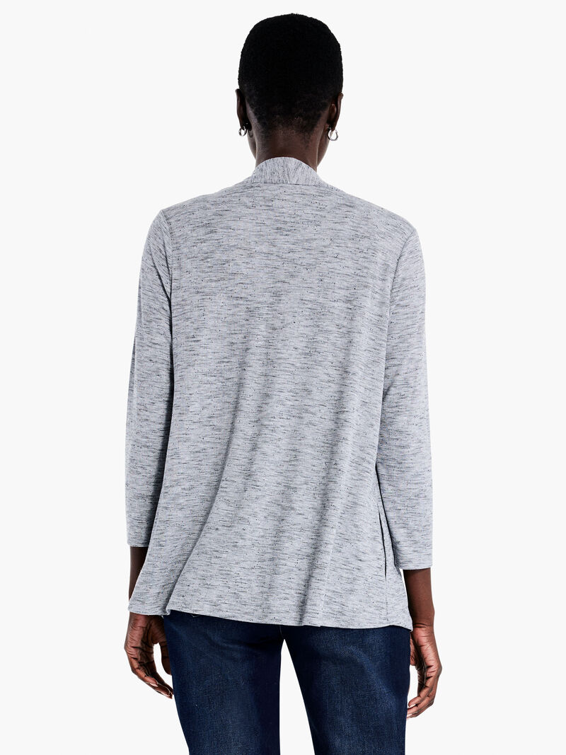 Woman Wears Pocket Drapey Rib Cardigan image number 2