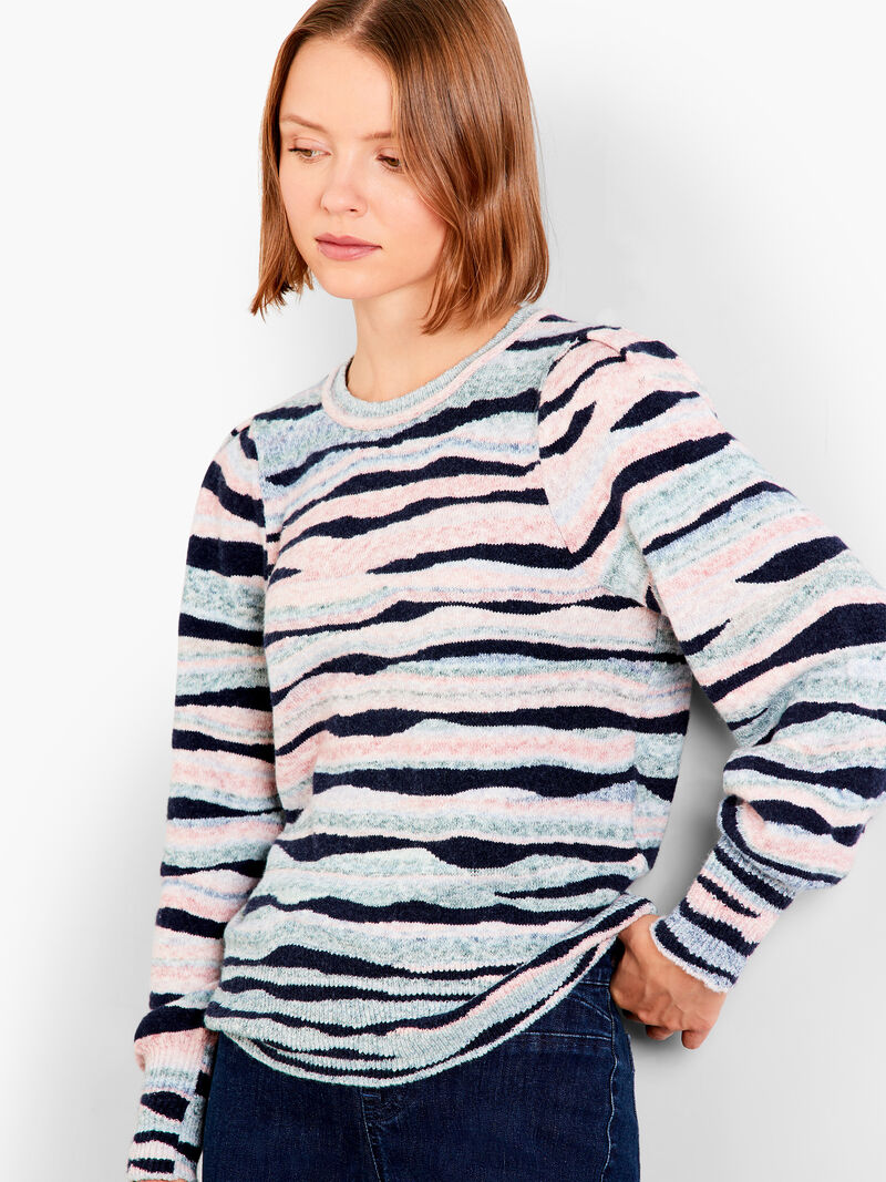 Woman Wears Snowed In Sweater image number 0