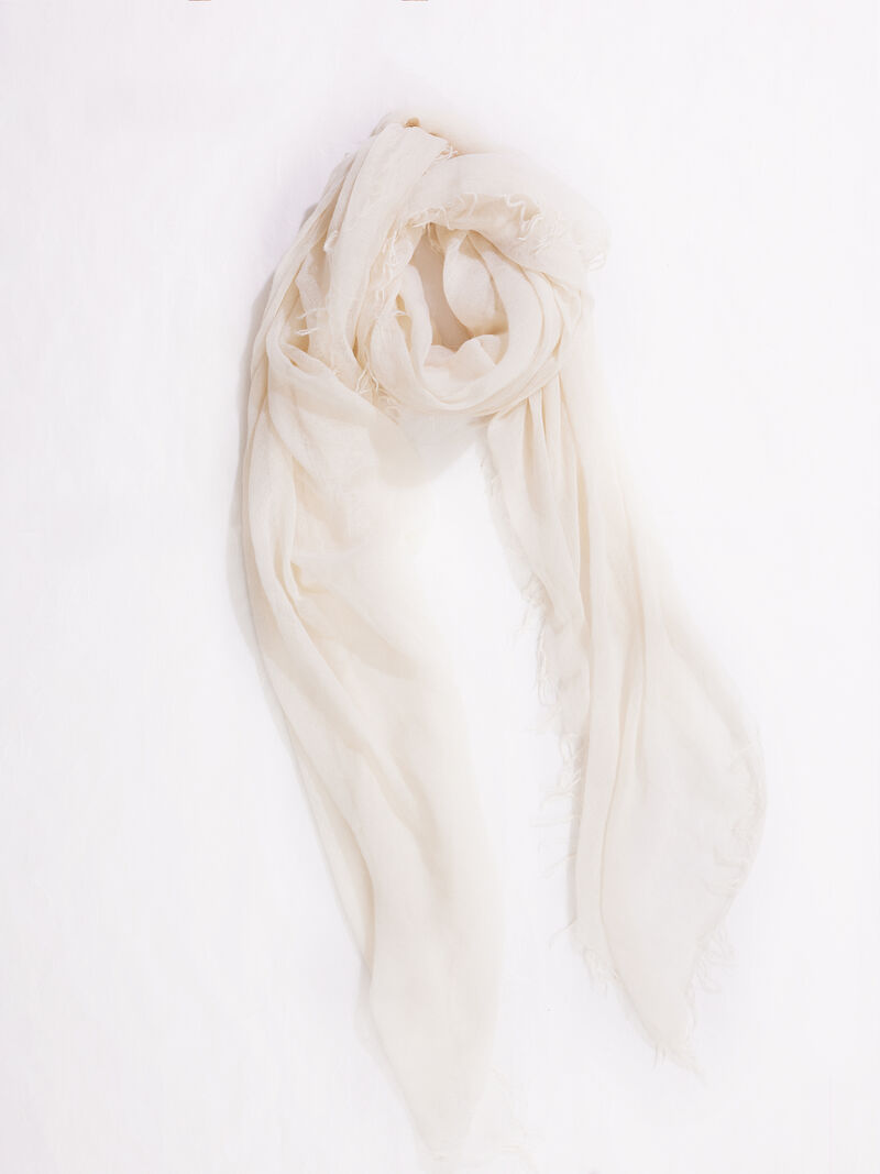 Chan Luu Solid Scarf With Fringe Edges