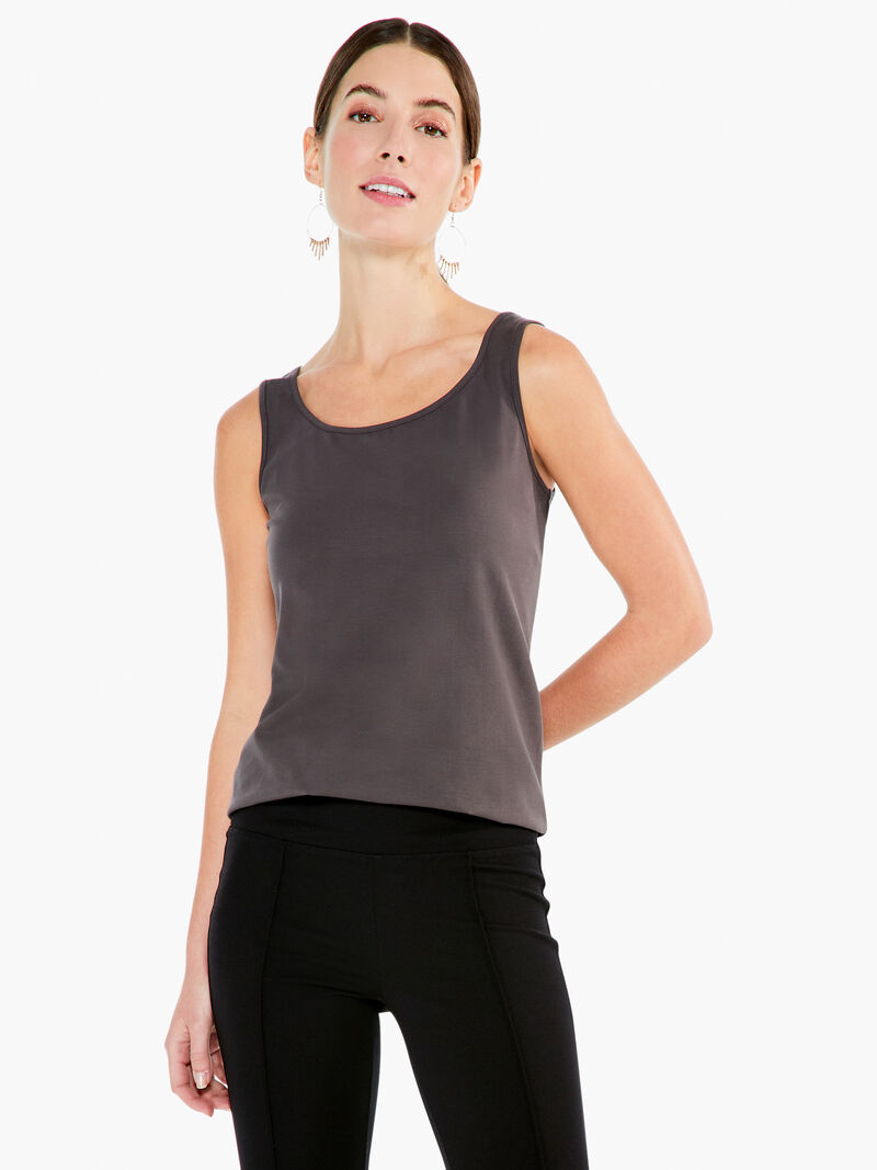Woman Wears Shirt Tail Perfect Tank image number 0