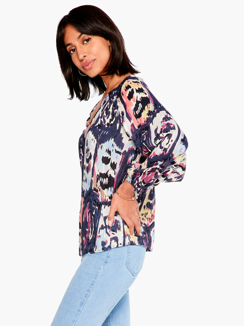 Woman Wears Medallion Mix Top image number 1