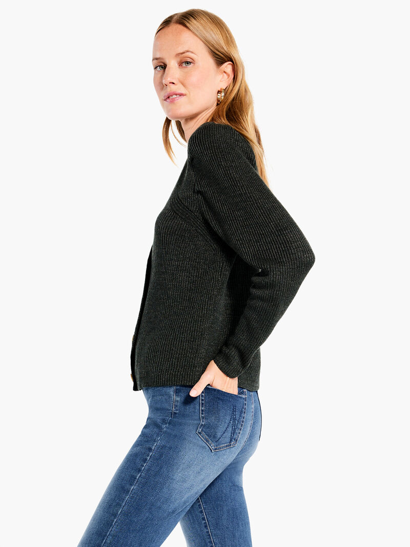 Woman Wears Femme Shaker Knit Cardigan image number 1
