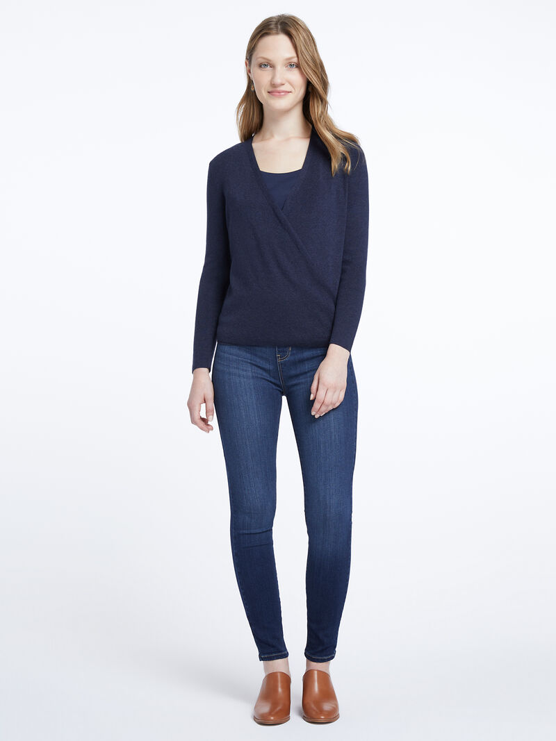Woman Wears 4-Way Cardigan image number 3