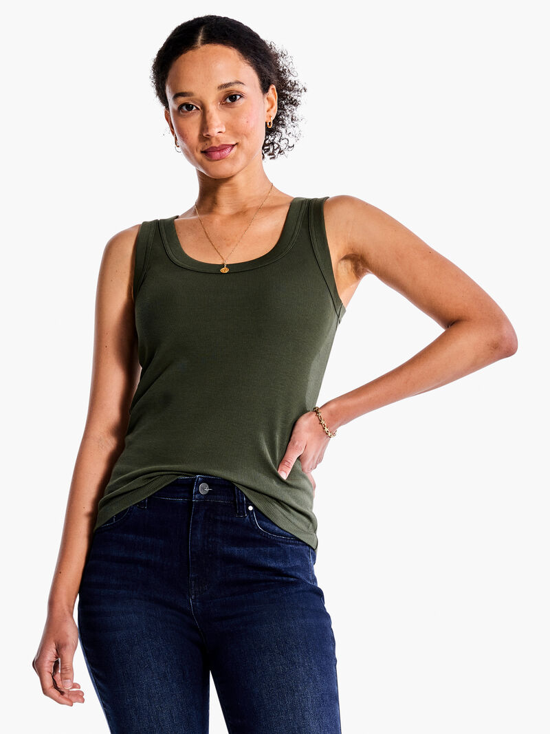 
                    Perfect Knit Rib Scoop Tank