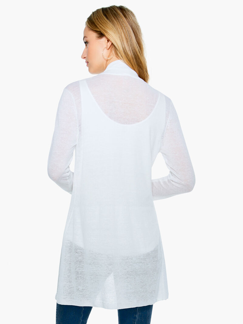 Woman Wears Featherweight Drape Cardigan image number 2