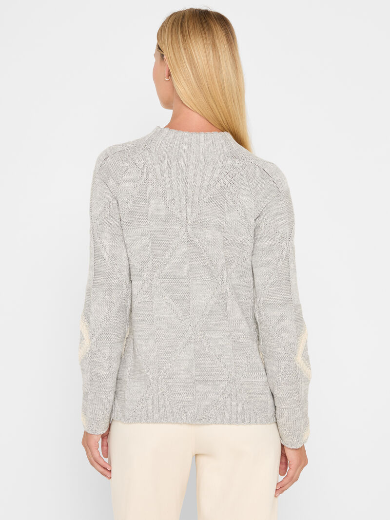Woman Wears Dashing Diamonds Sweater image number 4