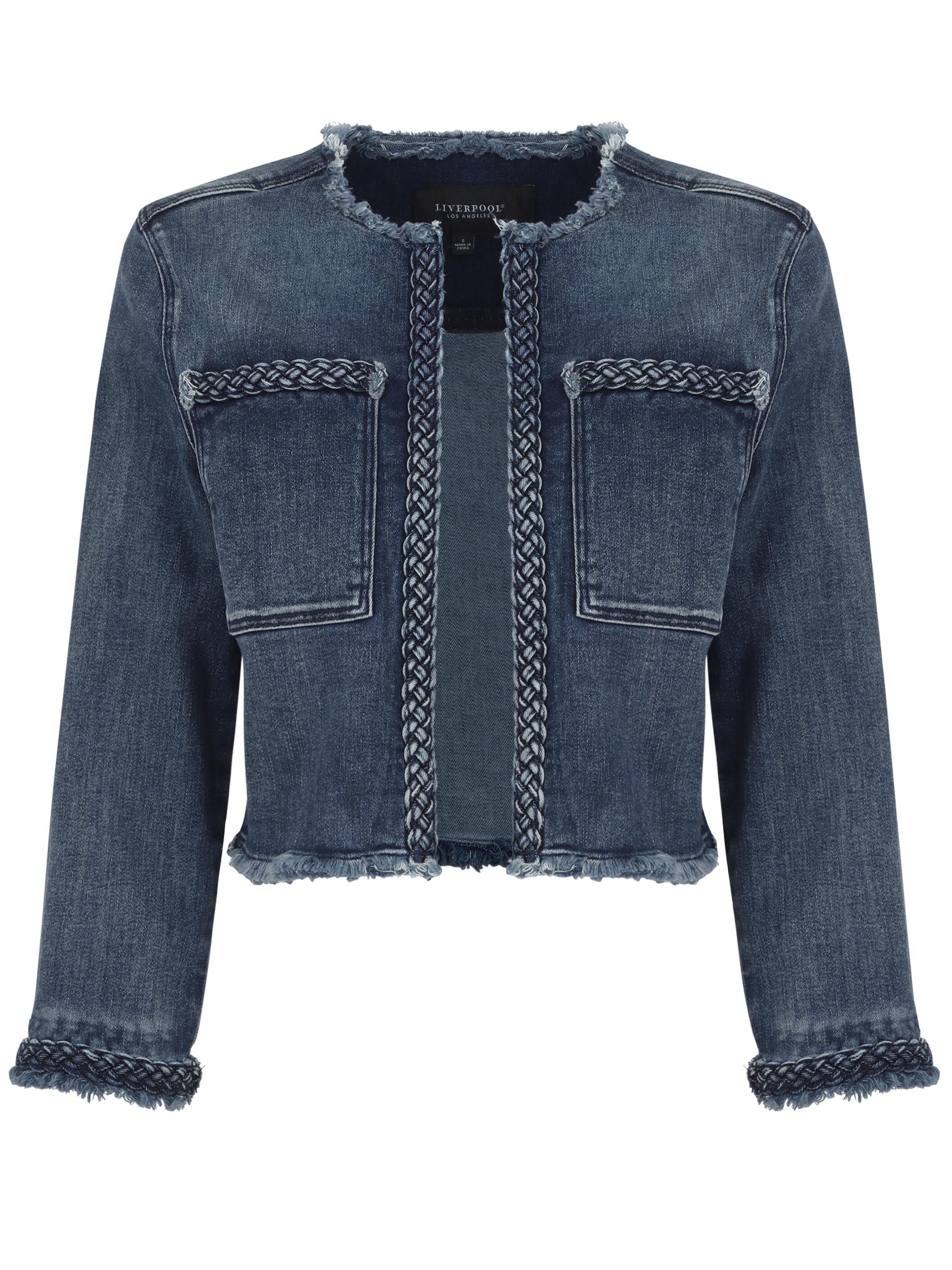 Liverpool - Denim Jacket W/ Braid | NIC+ZOE