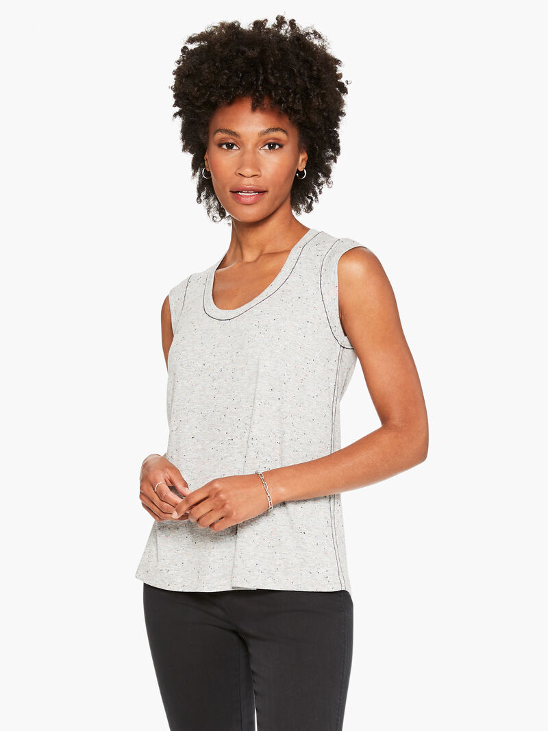 
                    Speckled Knit Tank