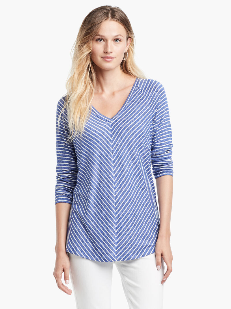 
                    Angled Relax Stripes Top