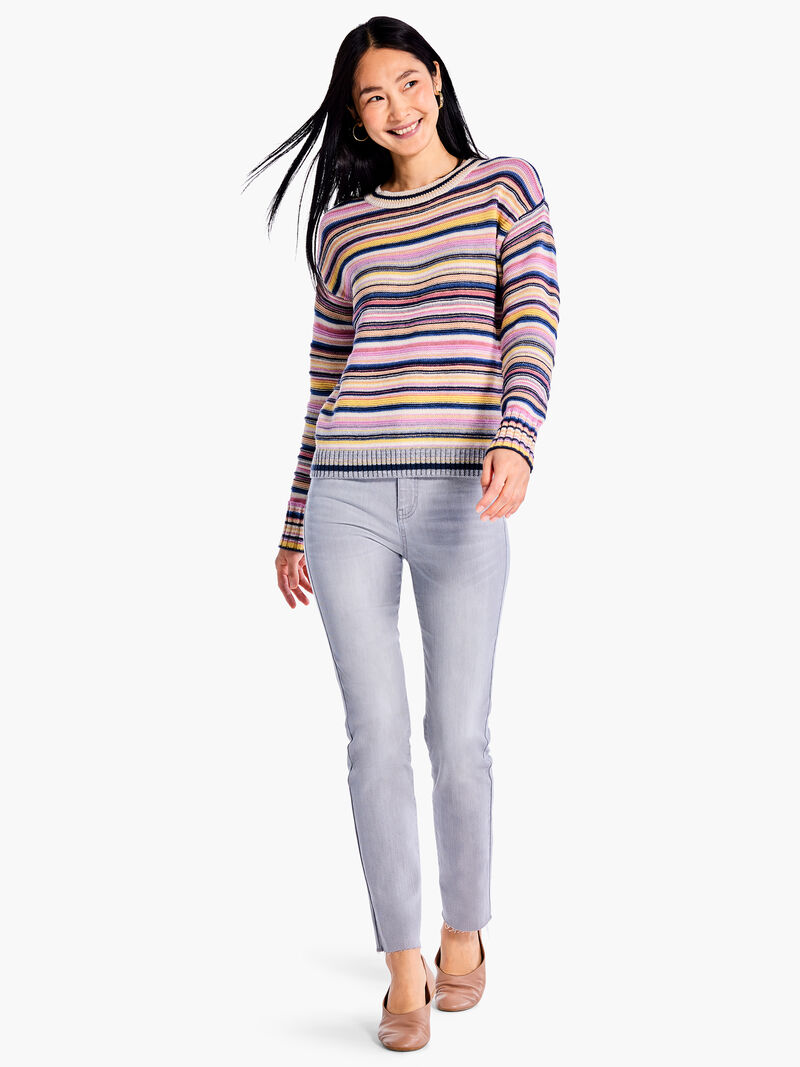 Woman Wears Aerial Fields Sweater image number 3