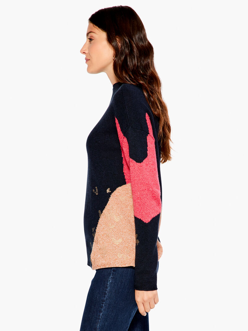 Woman Wears Glowing Embers Sweater image number 1