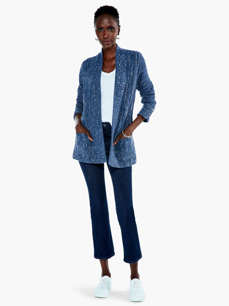 Woman Wears Cozy Nights Cardigan image number 3