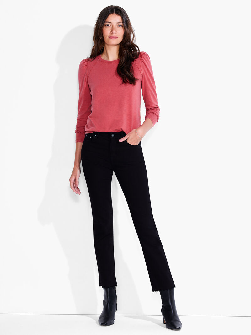 Woman Wears NZT Long Sleeve Crew Neck Tee image number 3