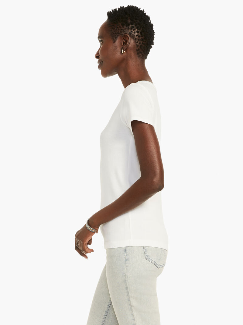 Perfect Knit Rib Short Sleeve Crew Tee