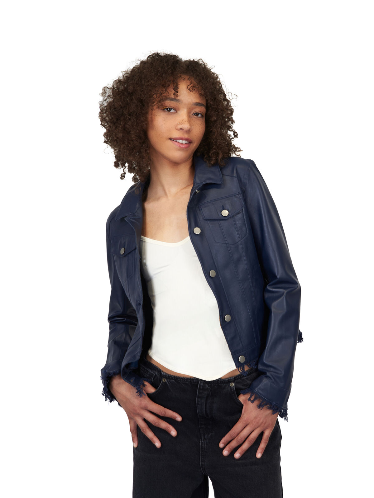 JKT - Alexa Jean Burnished Leather Jacket