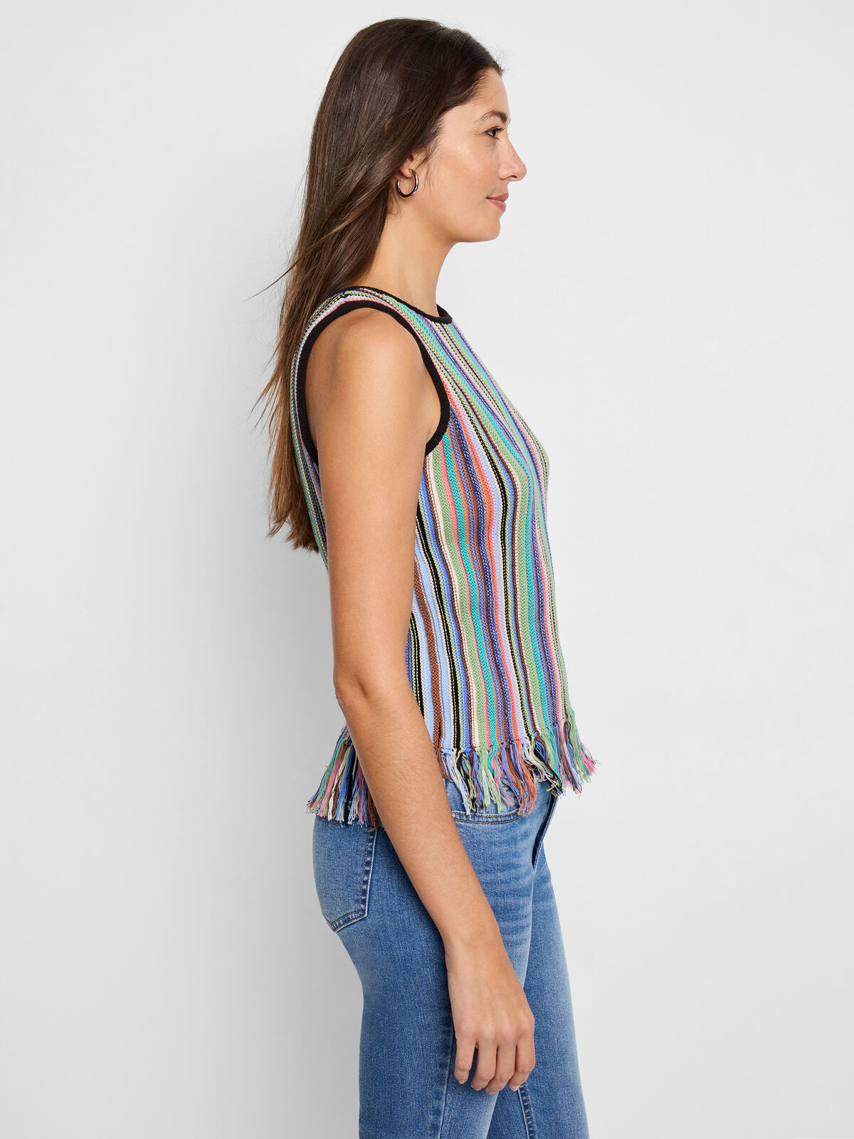 Falling Fringe Sweater Tank