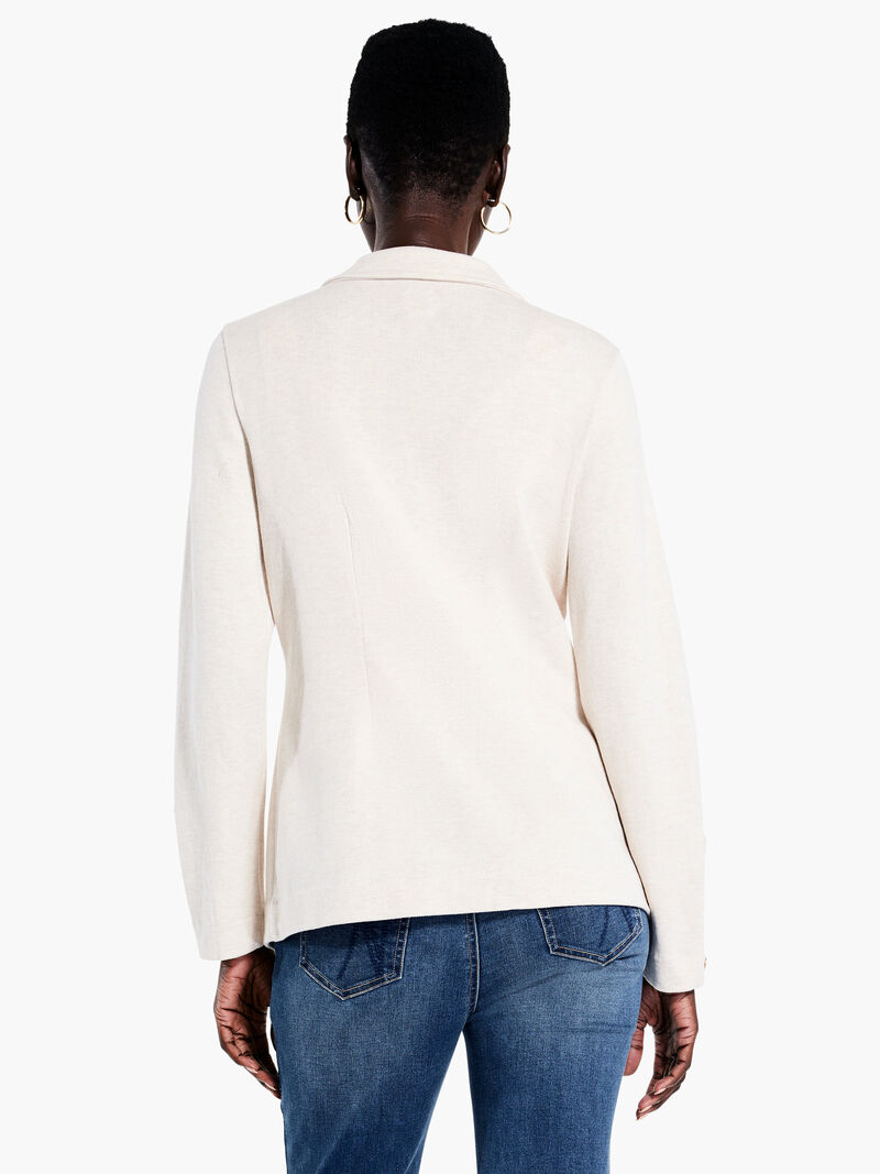 Woman Wears City Charm Knit Blazer image number 2