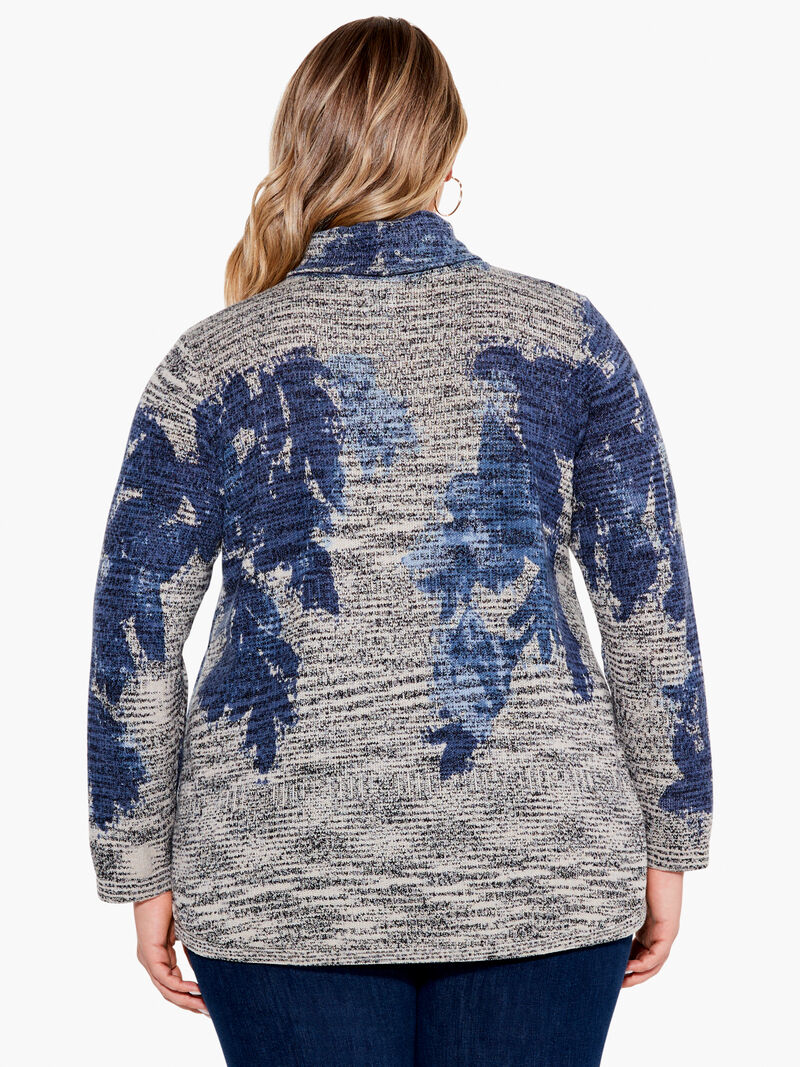Woman Wears Shadow Mix Sweater image number 2