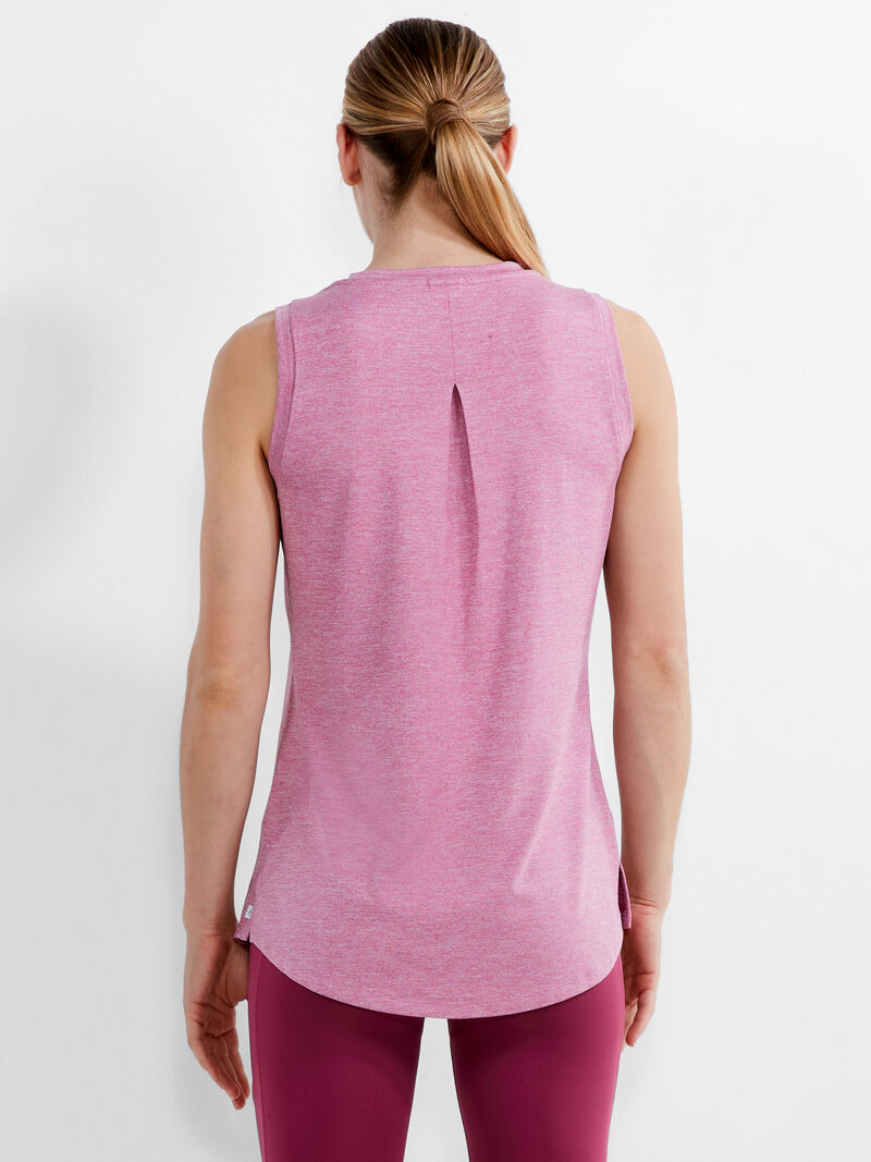 Woman Wears Flowfit Pleat Back Tank image number 2