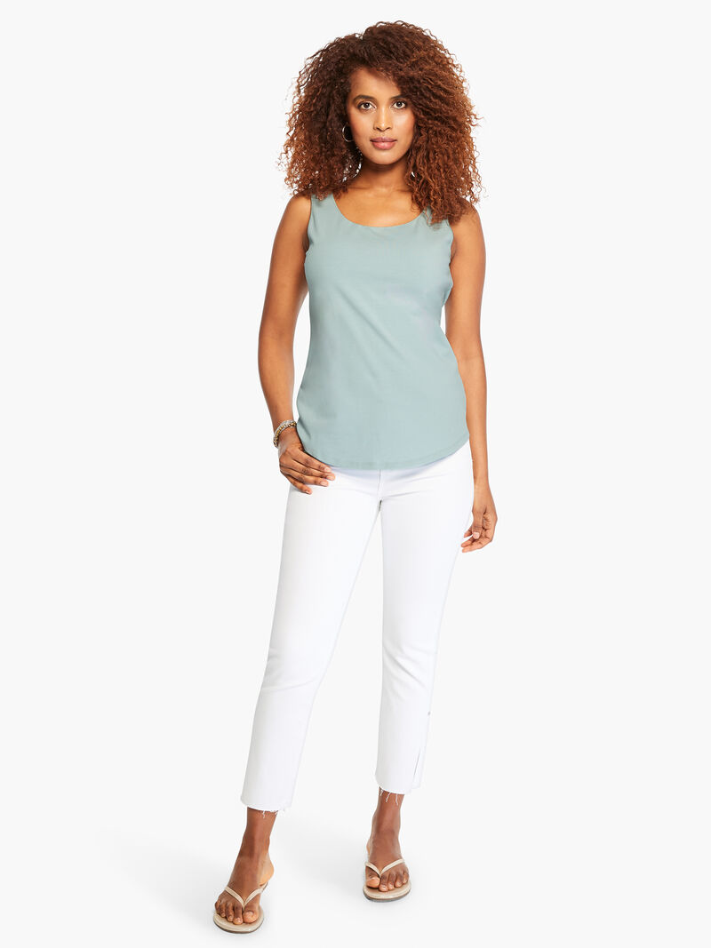 Woman Wears Shirt Tail Perfect Tank image number 3