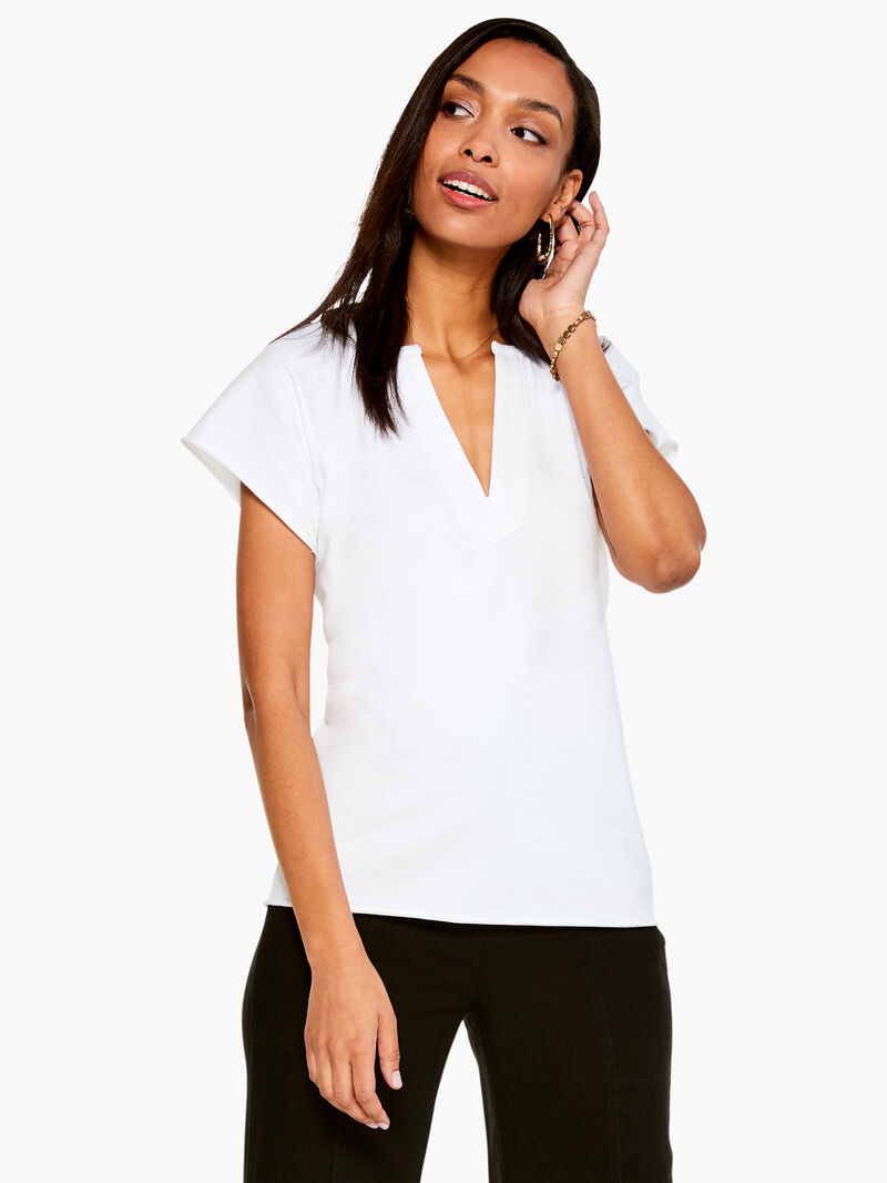 Woman Wears French Terry Swing Top image number 0