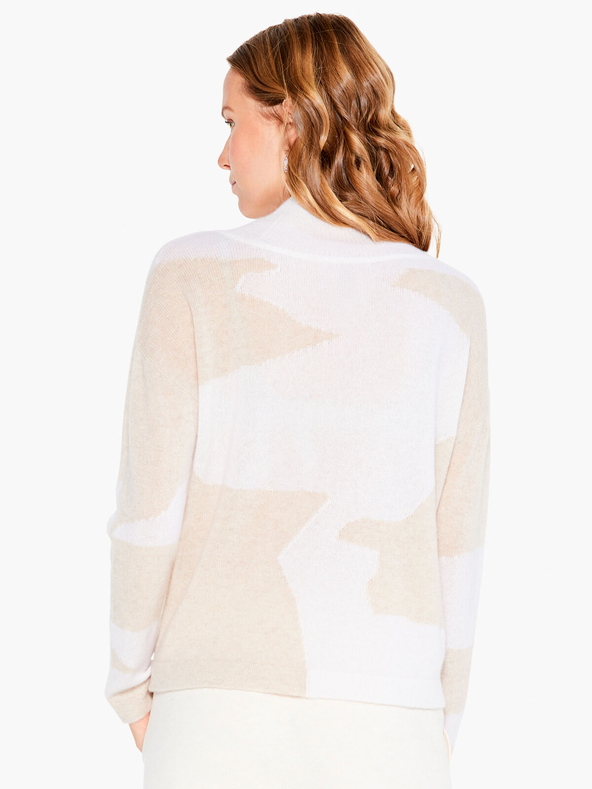 Cascading Blues Cashmere Sweater