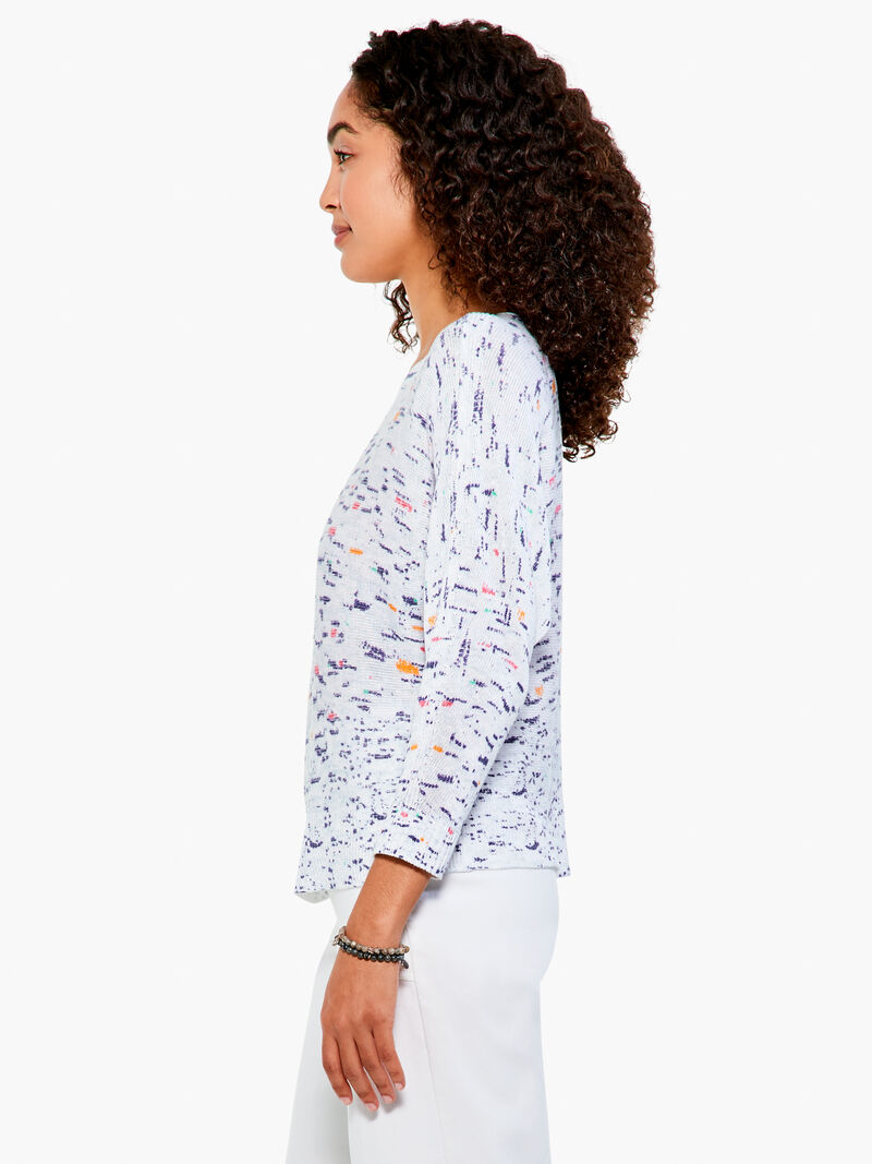 Woman Wears Spring Skies Sweater image number 1