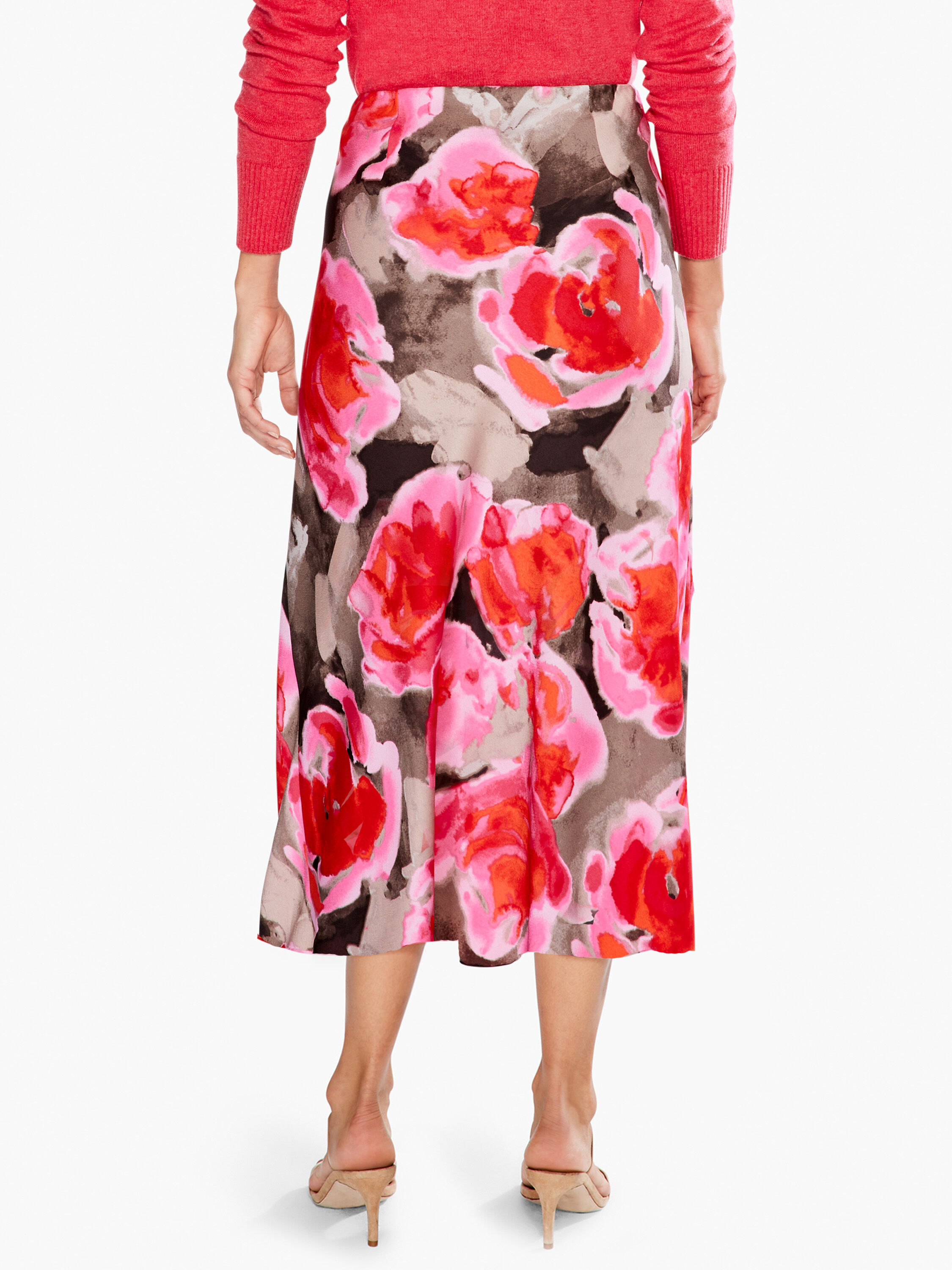 Zoe midi silk skirt sale