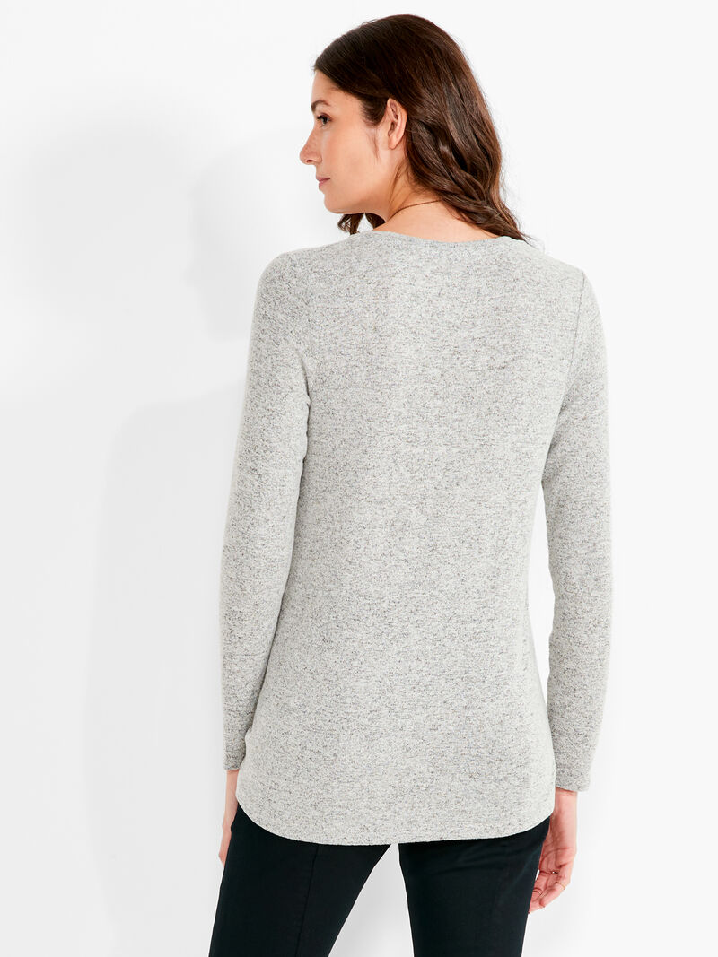 Woman Wears NZT Sweet Dreams V Tee image number 2