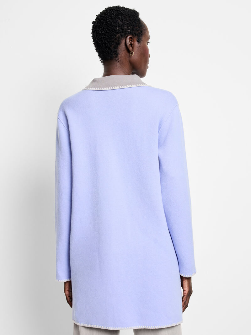 Woman Wears Cool Nights Reversible Knit Jacket image number 5