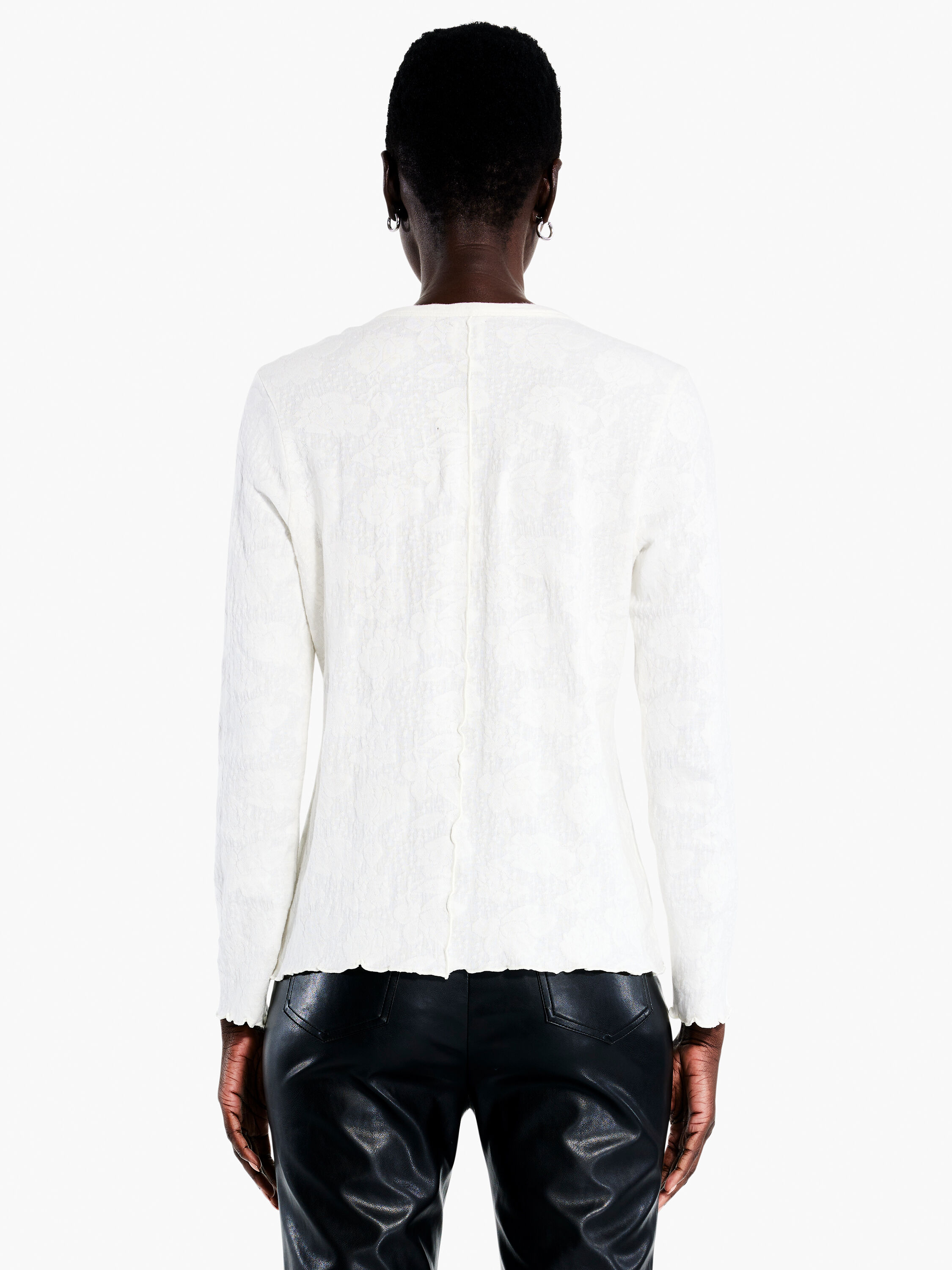 Y/Project Twisted Lace Top in Black | FWRD