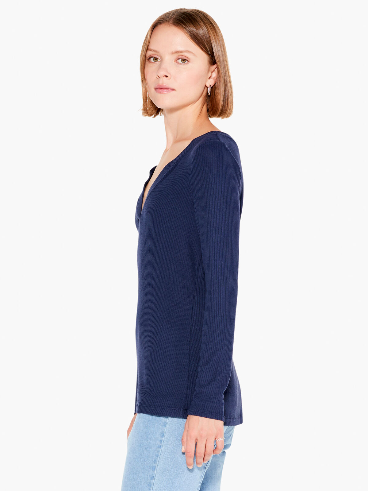 Split Neck Tradewinds Top
