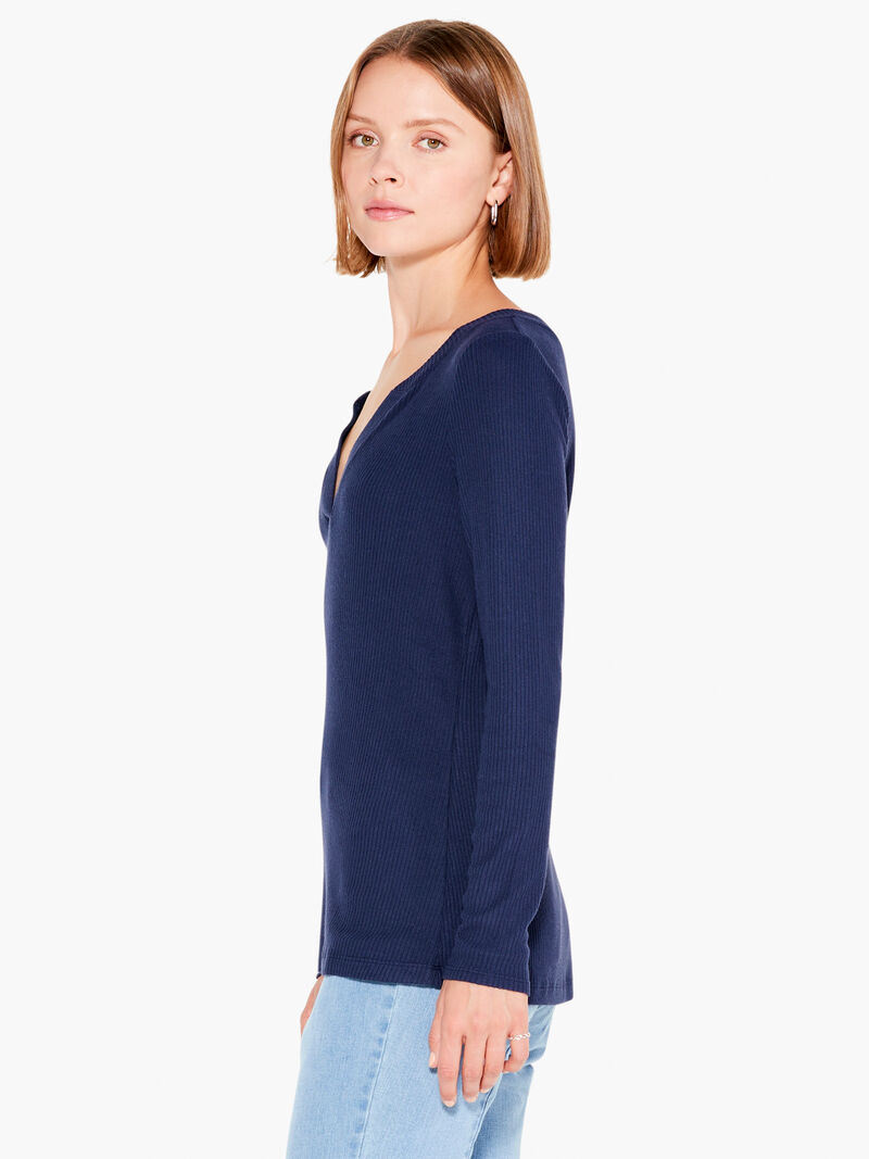 Woman Wears Split Neck Tradewinds Top image number 1