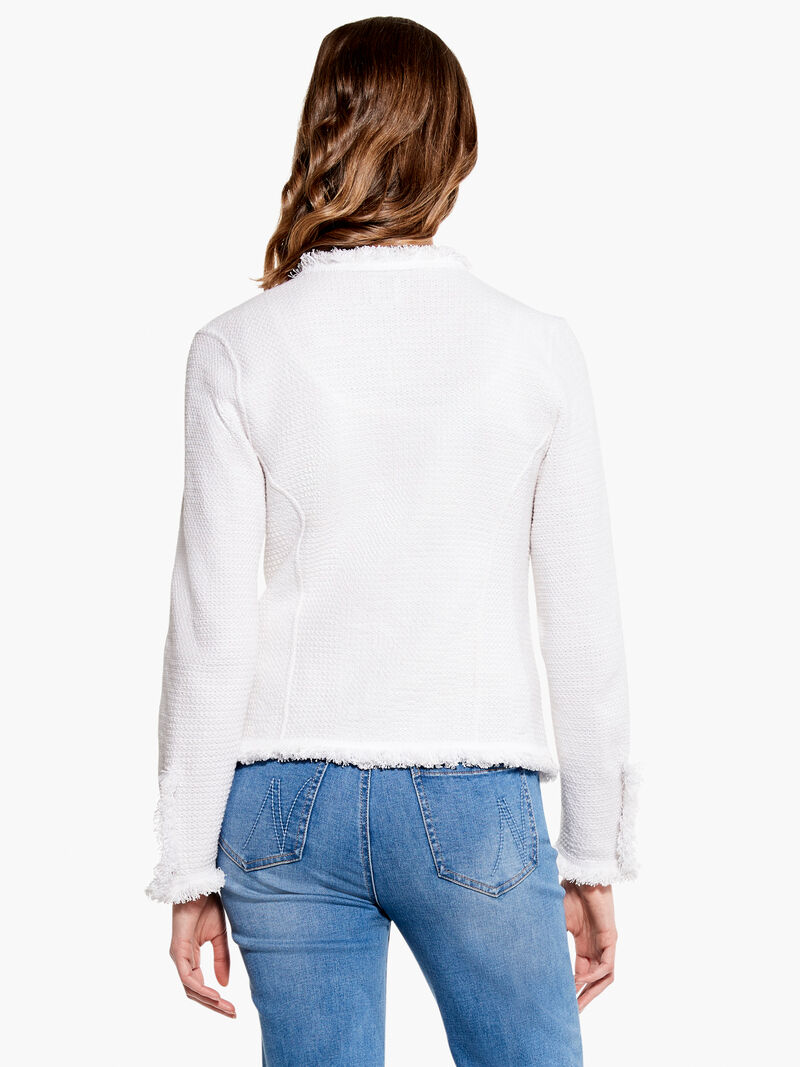 Woman Wears Fringe Mix Jacket image number 2