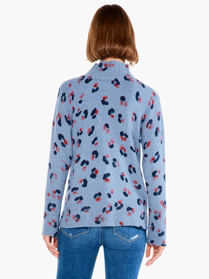 Woman Wears Cozy Up Tracks Turtleneck Sweater image number 2