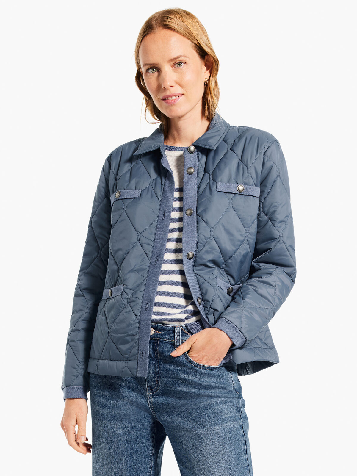 Knit Trim Puffer Jacket | NIC+ZOE