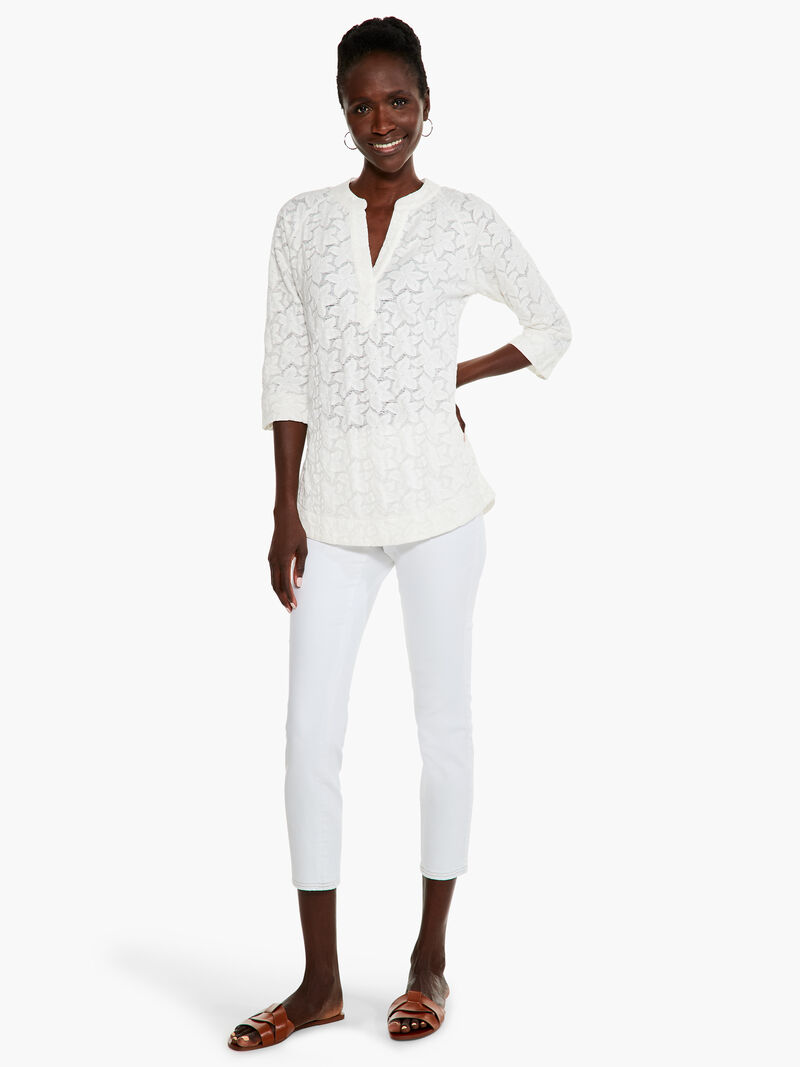 Woman Wears Petal Lace Top image number 3